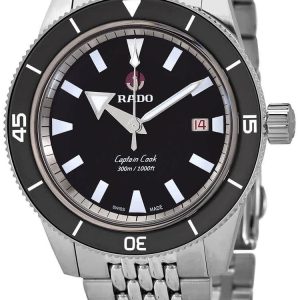 Rado Herrklocka R32105103 Captain Cook Grå/Textil ⌀42 mm