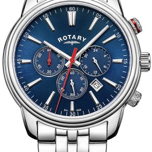 Rotary Herrklocka GB05083/05 Oxford Blå/Stål ⌀42 mm