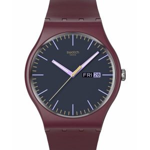 SWATCH Burgundy Berry 41mm