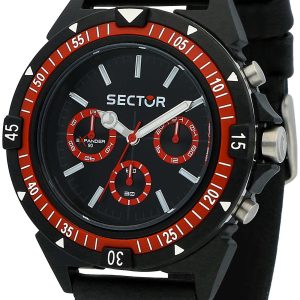 Sector Expander 90 Herrklocka R3251197053 Svart/Läder ⌀44 mm