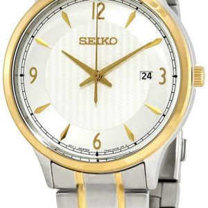 Seiko Classic Herrklocka SGEH82P1 Silverfärgad/Gulguldtonat stål