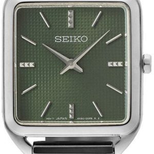 Seiko Damklocka SWR075P1 Classic Grön/Stål 26x26 mm