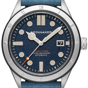 Spinnaker Herrklocka SP-5096-02 Cahill 300 Blå/Läder ⌀43 mm