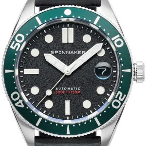 Spinnaker Herrklocka SP-5100-02 Croft Svart/Läder ⌀40 mm