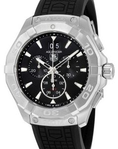 TAG Heuer Aquaracer Chronograph Herrklocka CAY1110.FT6041 Svart/Gummi