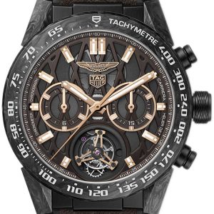 TAG Heuer Carrera Herrklocka CAR5A8E.FT6181 Brun/Gummi ⌀45 mm