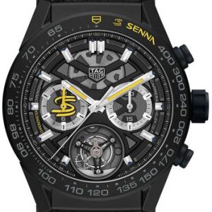 TAG Heuer Carrera Herrklocka CAR5A99.FT6174 Svart/Gummi ⌀45 mm