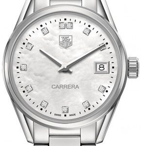 TAG Heuer Damklocka WAR1314.BA0773 Carrera Lady Vit/Stål ⌀32 mm