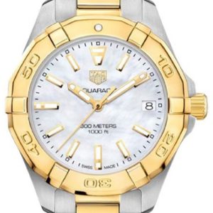 TAG Heuer Damklocka WBD1320.BB0320 Aquaracer Lady Vit/18 karat gult