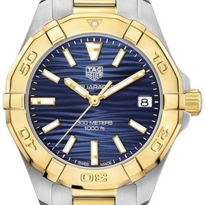 TAG Heuer Damklocka WBD1325.BB0320 Aquaracer Lady Blå/18 karat gult