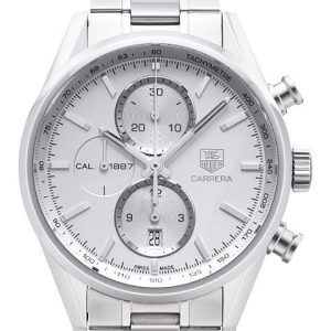 TAG Heuer Herrklocka CAR2111.BA0724 Carrera Silverfärgad/Stål ⌀41