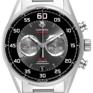 TAG Heuer Herrklocka CAR2B10.BA0799 Carrera Calibre 36 Svart/Stål