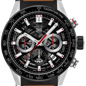 TAG Heuer Herrklocka CBG2010.FT6144 Carrera Svart/Gummi ⌀43 mm