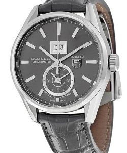 TAG Heuer Herrklocka WAR5012.FC6326 Carrera Calibre 8 Grå/Läder