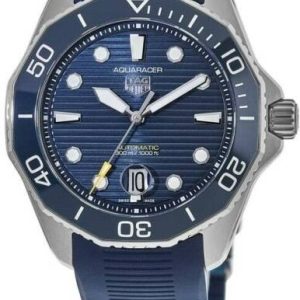 TAG Heuer Herrklocka WBP201B.FT6198 Aquaracer Blå/Gummi ⌀43 mm