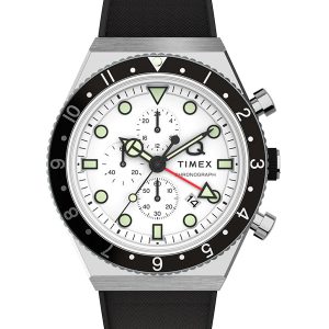 TIMEX Q Timex 3-Time Zone Chronograph 40mm