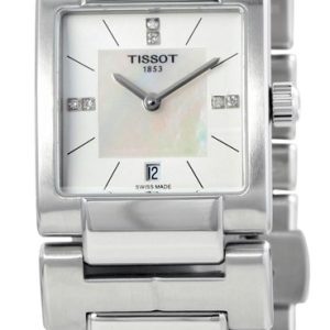 Tissot Damklocka T090.310.11.116.00 T-Trend Vit/Stål 31x23 mm