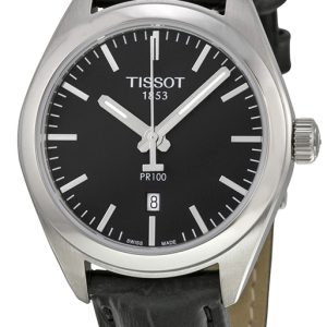 Tissot Damklocka T101.210.16.051.00 T-Classic Bridgeport Svart/Läder