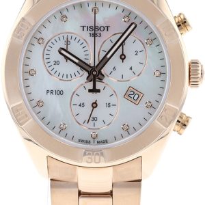 Tissot Damklocka T101.917.33.116.00 Pr 100 Vit/Roséguldstonat stål