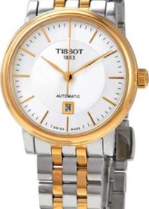 Tissot Damklocka T122.207.22.031.00 Carson Silverfärgad/Gulguldtonat