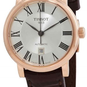 Tissot Damklocka T122.207.36.033.00 Carson Silverfärgad/Läder ⌀30