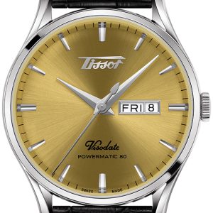 Tissot Herrklocka T118.430.16.021.00 Heritage Champagnefärgad/Läder