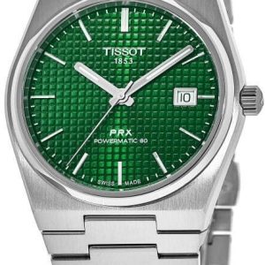 Tissot Herrklocka T137.407.11.091.00 Prx Grön/Stål ⌀40 mm