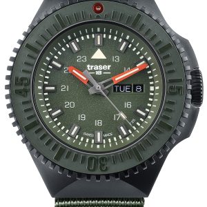 Traser H3 Herrklocka 109858 P69 Black Grön/Textil ⌀46 mm