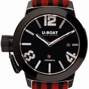 U-Boat Damklocka 7123 Classico Svart/Gummi ⌀42 mm