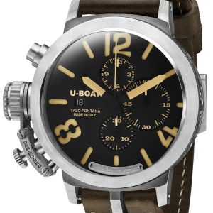 U-Boat Herrklocka 7453 Classico Svart/Läder ⌀48 mm