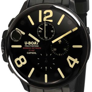 U-Boat Herrklocka 8109/D Capsoil Svart/Gummi ⌀45 mm