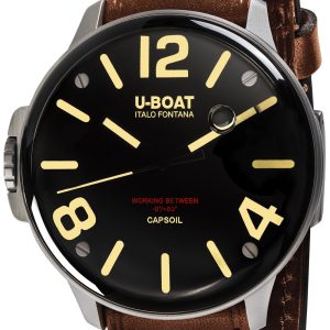 U-Boat Herrklocka 8110 Capsoil Svart/Läder ⌀45 mm