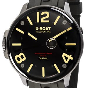 U-Boat Herrklocka 8110/A Capsoil Svart/Gummi ⌀45 mm