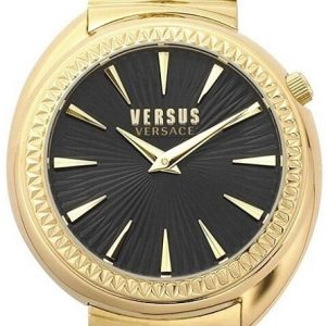 Versus by Versace Damklocka VSPHF1020 Tortona Svart/Gulguldtonat