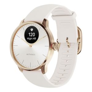 Withings Scanwatch Light Smartklocka med klassisk urtavla 37 mm Rose Gold