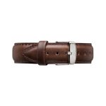 daniel wellington bristol leather strap silver