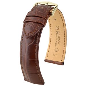 Hirsch Genuine Alligator Brun