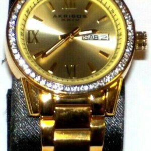 Akribos XXIV Damklocka AK893YG Classic Guld/Gulguldtonat stål Ø42 mm