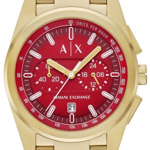 Armani Exchange Herrklocka AX2863 Parker Röd/Guldtonat stål ⌀42 mm