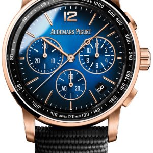 Audemars Piguet Herrklocka 26393OR.OO.A002KB.03 Code 11.59 Blå/Gummi