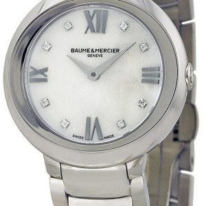 Baume & Mercier Damklocka M0A10158 Promesse Vit/Stål Ø30 mm