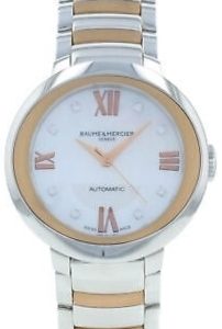 Baume & Mercier Damklocka M0A10239 Promesse Vit/Roséguldstonat