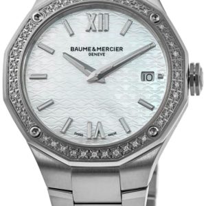 Baume & Mercier Damklocka M0A10662 Riviera Vit/Stål Ø36 mm