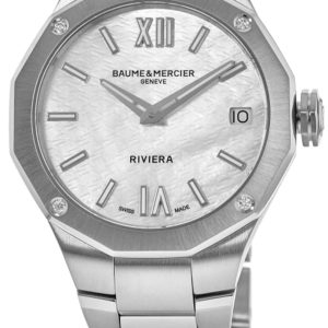 Baume & Mercier Damklocka M0A10729 Riviera Silverfärgad/Stål