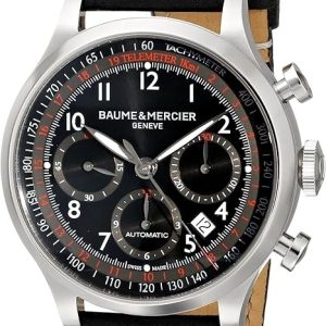Baume & Mercier Herrklocka M0A10001 Capeland Svart/Läder Ø42 mm