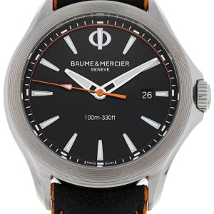 Baume & Mercier Herrklocka M0A10411 Clifton Svart/Läder Ø42 mm