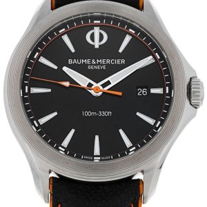 Baume & Mercier Herrklocka M0A10411 Clifton Svart/Läder Ø42 mm