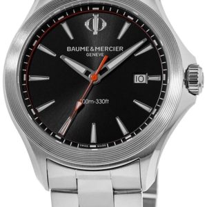 Baume & Mercier Herrklocka M0A10412 Clifton Svart/Stål Ø42 mm