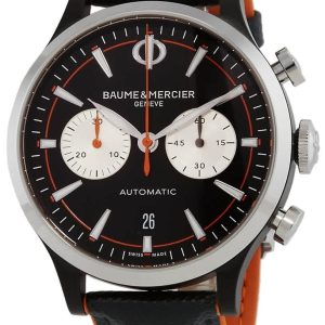 Baume & Mercier Herrklocka M0A10451 Capeland Svart/Gummi ⌀42 mm
