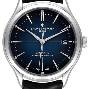 Baume & Mercier Herrklocka M0A10467 Clifton Blå/Stål ⌀40 mm